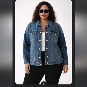 Lane Bryant Blue Stretch Denim Jacket | Women’s Size 22  | Classic Jean Jack